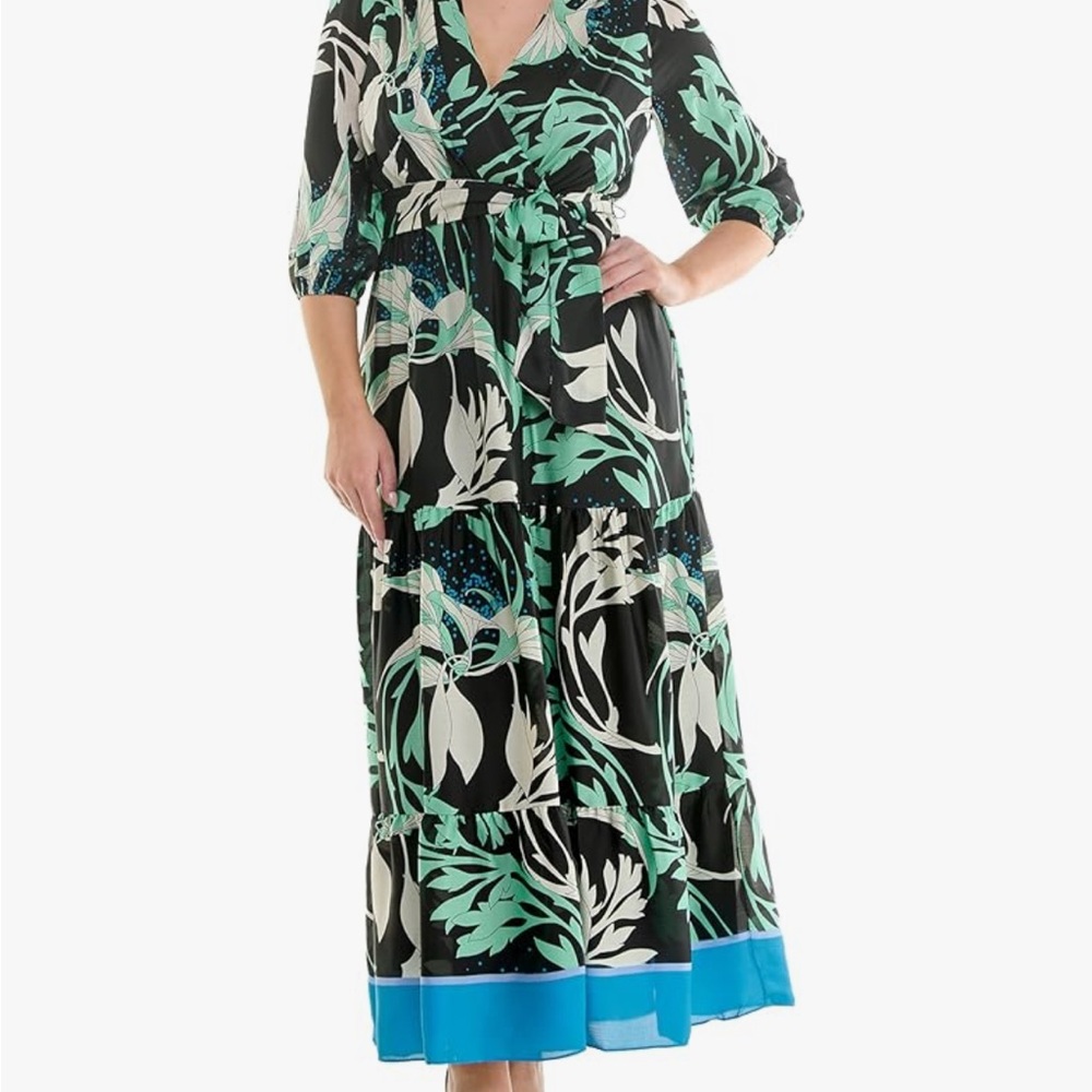 NWT Madison Tara Maxi Wrap Dress – Size 16